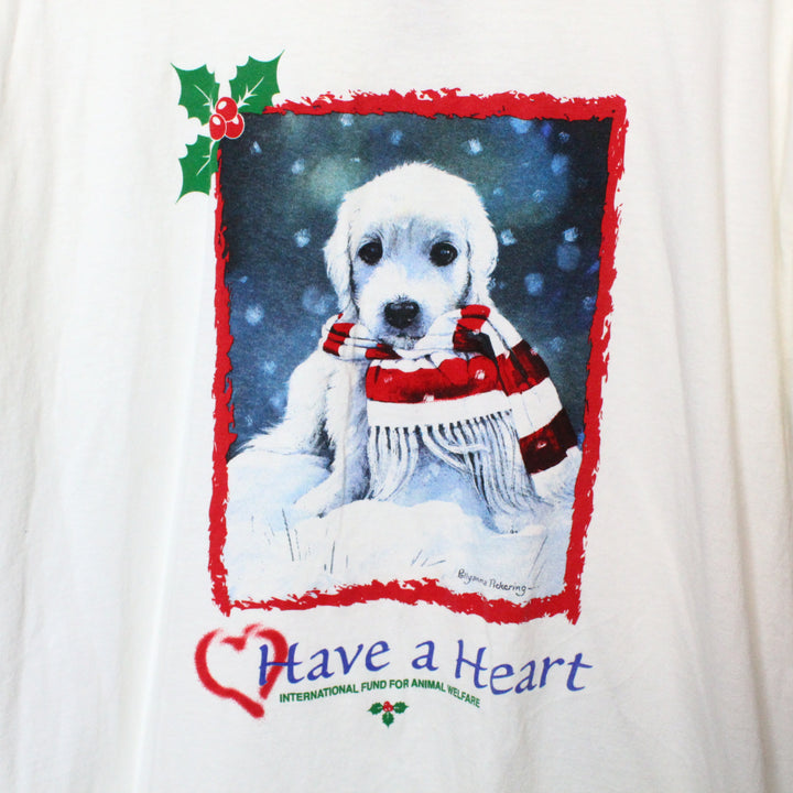 Vintage Have a Heart Puppy Tee - L-NEWLIFE Clothing