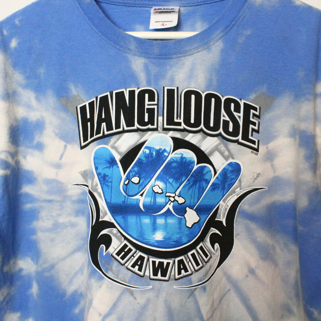 Vintage Reworked 00's Hawaii Hang Loose Tee - L-NEWLIFE Clothing