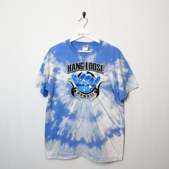 Vintage Reworked 00's Hawaii Hang Loose Tee - L-NEWLIFE Clothing