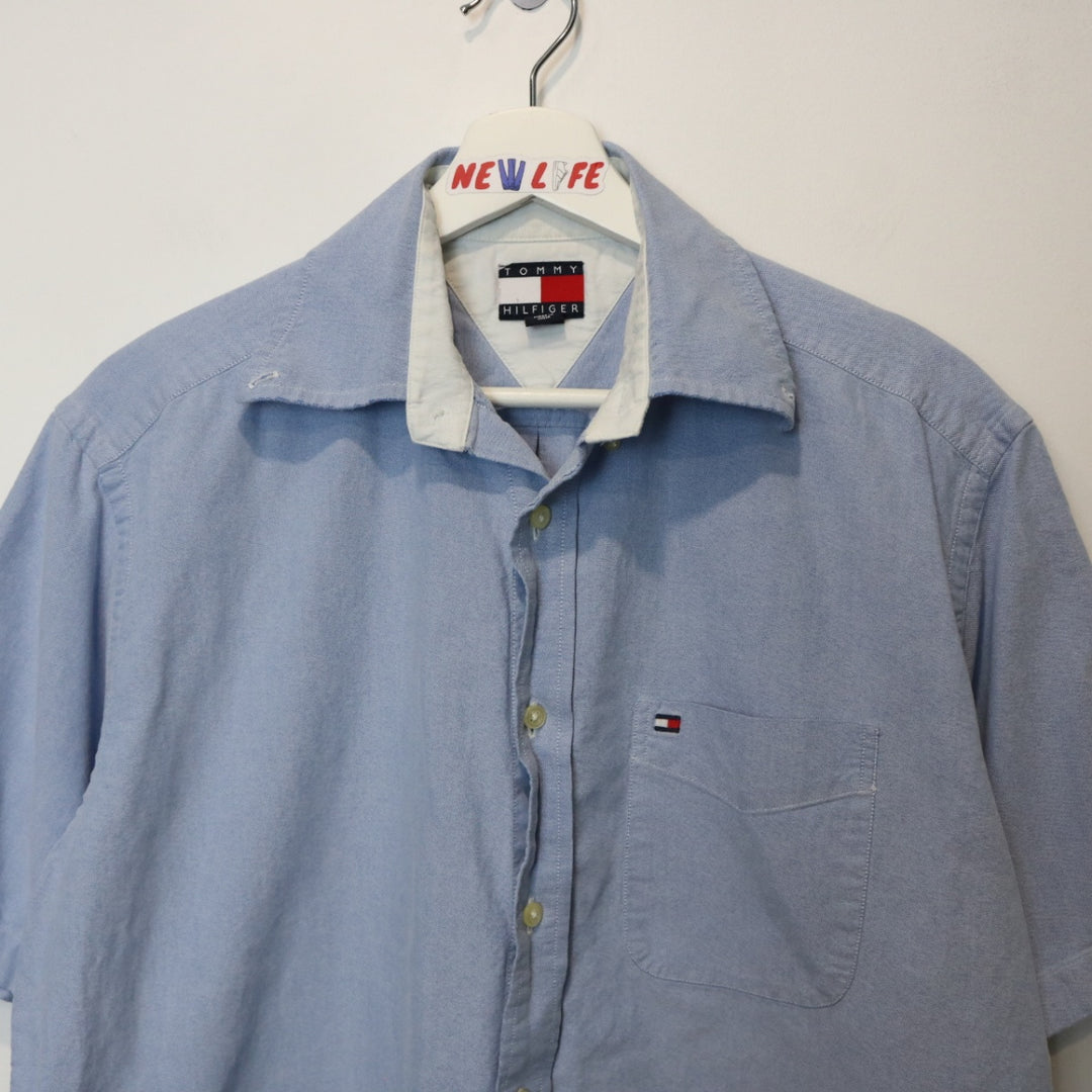 Vintage Tommy Hilfiger Short Sleeve Button Up - L-NEWLIFE Clothing