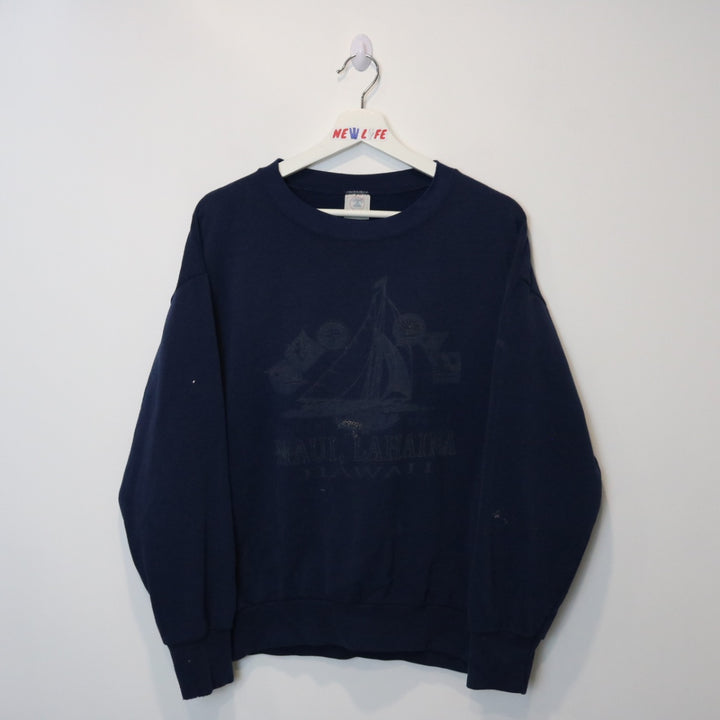 Vintage 90's Maui Hawaii Crewneck - L-NEWLIFE Clothing