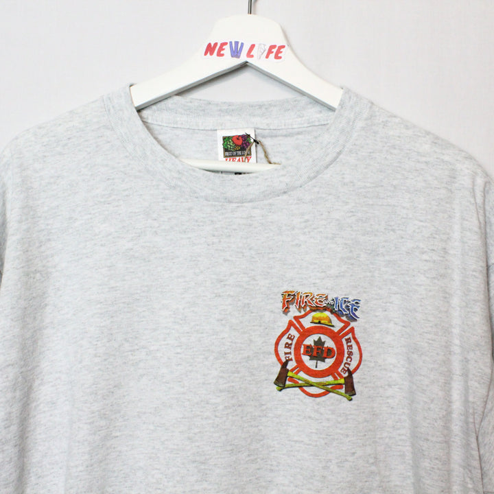 Vintage 2004 Fire Rescue Tee - XL-NEWLIFE Clothing