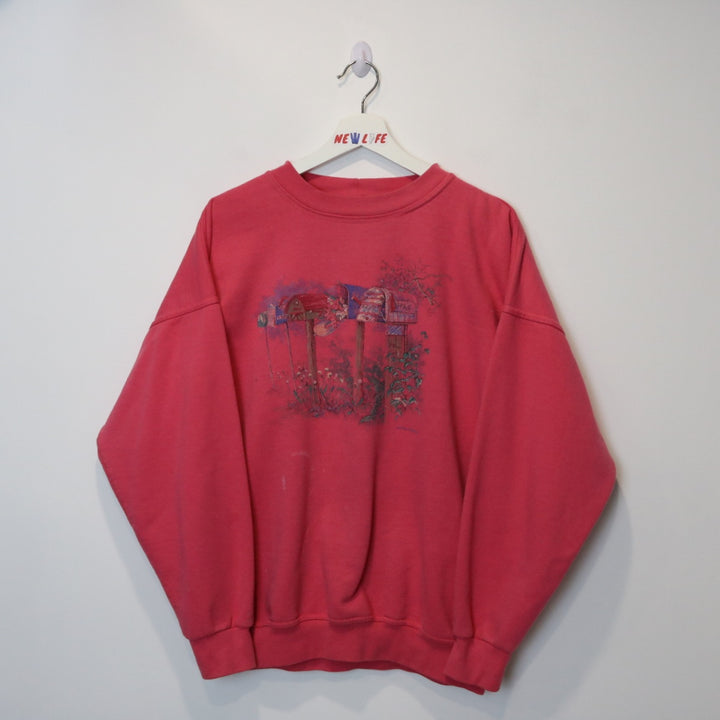 Vintage Mailbox Nature Crewneck - L-NEWLIFE Clothing