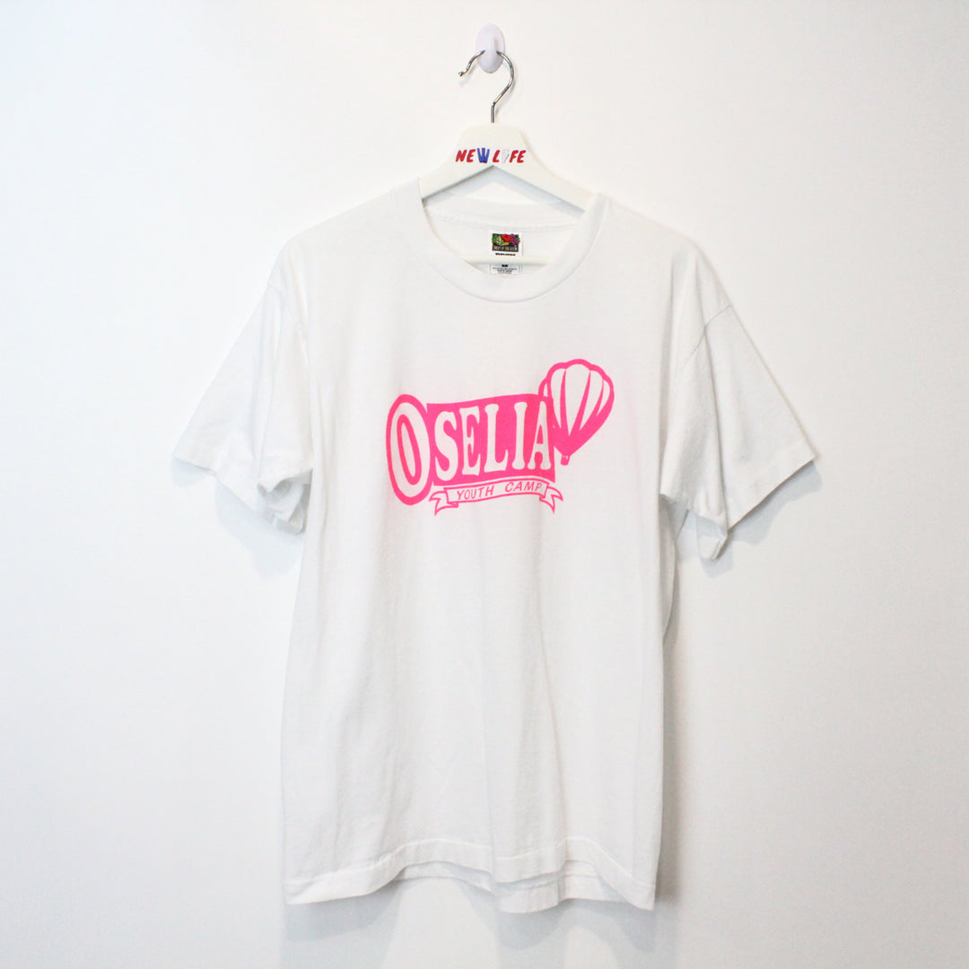 Vintage 90's Oselia Youth Camp Tee - L-NEWLIFE Clothing