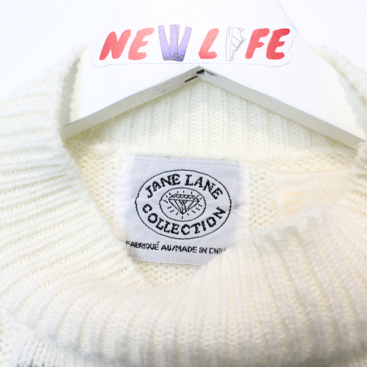 Vintage Flower Knit Sweater - XL-NEWLIFE Clothing