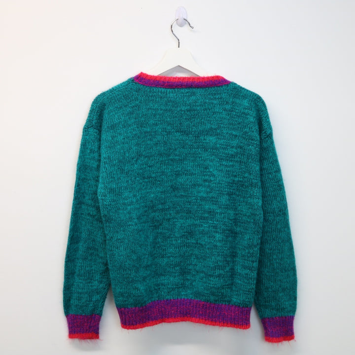 Vintage Pom Pom Textured Knit Sweater - S-NEWLIFE Clothing