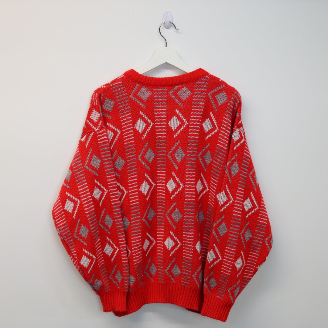 Vintage Club Europe Patterned Knit Sweater - M-NEWLIFE Clothing