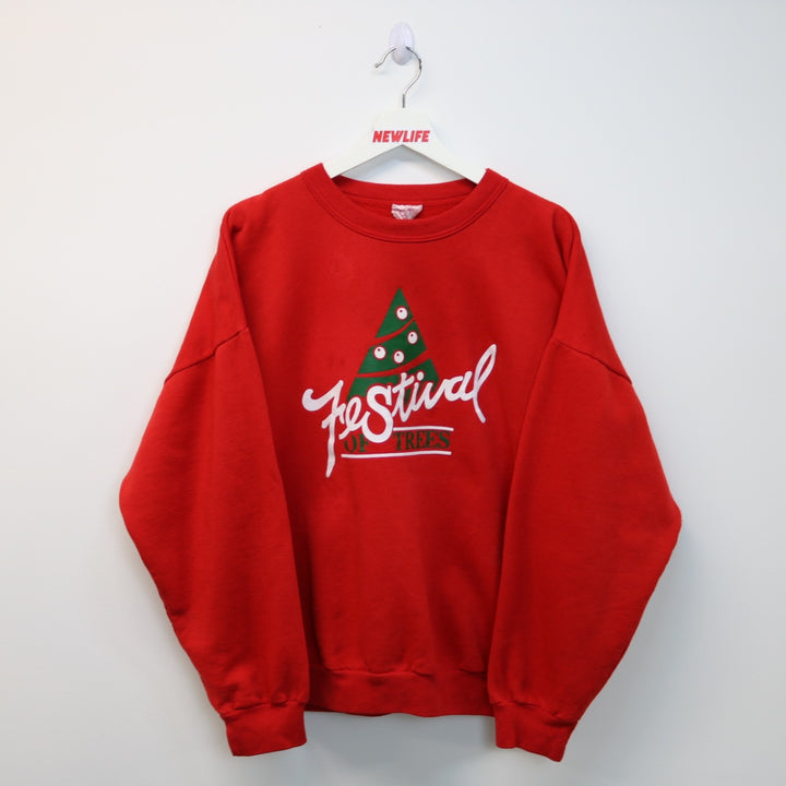 Vintage 90's Festival of Trees Christmas Crewneck - XL-NEWLIFE Clothing