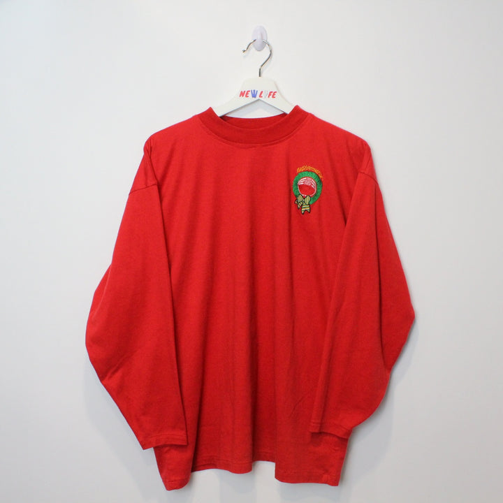 Vintage The Body Shop Wreath Long Sleeve - L/XL-NEWLIFE Clothing